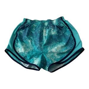 Nike Womens Size XS Athletic Tempo Running Shorts Dri Fit Lined Blue Green Teal